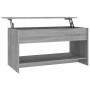 Mesa de centro madera de ingeniería gris Sonoma 102x50x52,5 cm en Mesas de centro | Comprar online en Foru.es