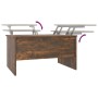 Mesa de centro madera de ingeniería roble ahumado 80x50x42,5 cm en Mesas de centro | Comprar online en Foru.es
