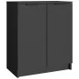 Mueble zapatero madera contrachapada negro 59x35x70 cm de vidaXL, Zapateros y organizadores de calzado - Ref: Foro24-811422, ...