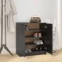 Mueble zapatero madera contrachapada negro 59x35x70 cm de vidaXL, Zapateros y organizadores de calzado - Ref: Foro24-811422, ...