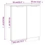 Mueble zapatero madera contrachapada negro 59x35x70 cm de vidaXL, Zapateros y organizadores de calzado - Ref: Foro24-811422, ...