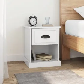 Mesitas de noche 2 uds madera blanco brillante 39x39x47,5 cm de vidaXL, Mesitas de noche - Ref: Foro24-816133, Precio: 54,37 ...