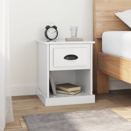 Mesitas de noche 2 uds madera blanco brillante 39x39x47,5 cm de vidaXL, Mesitas de noche - Ref: Foro24-816133, Precio: 54,84 ...