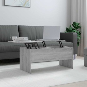 Mesa de centro madera de ingeniería gris Sonoma 102x50,5x46,5cm en Mesas de centro | Comprar online en Foru.es