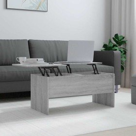 Mesa de centro madera de ingeniería gris Sonoma 102x50,5x46,5cm en Mesas de centro | Comprar online en Foru.es