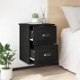 Mesita de noche de pared negra 41,5x36x53 cm de vidaXL, Mesitas de noche - Ref: Foro24-816394, Precio: 47,24 €, Descuento: %
