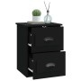 Mesita de noche de pared negra 41,5x36x53 cm de vidaXL, Mesitas de noche - Ref: Foro24-816394, Precio: 47,78 €, Descuento: %