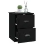 Mesita de noche de pared negra 41,5x36x53 cm de vidaXL, Mesitas de noche - Ref: Foro24-816394, Precio: 47,24 €, Descuento: %