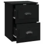 Mesita de noche de pared negra 41,5x36x53 cm de vidaXL, Mesitas de noche - Ref: Foro24-816394, Precio: 47,24 €, Descuento: %