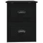 Mesita de noche de pared negra 41,5x36x53 cm de vidaXL, Mesitas de noche - Ref: Foro24-816394, Precio: 47,24 €, Descuento: %