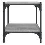 Mueble para TV contrachapada y acero gris Sonoma 40x33x41 cm en Muebles TV | Comprar online en Foru.es
