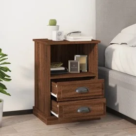 Nachttische 2 Einheiten, braune Eiche, 43 x 36 x 60 cm von vidaXL, Nachttische - Ref: Foro24-816343, Preis: 94,04 €, Rabatt: %