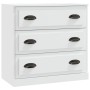 Aparador de madera contrachapada blanco 70x35,5x67,5 cm de vidaXL, Aparadores - Ref: Foro24-816224, Precio: 98,57 €, Descuent...