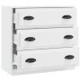 Aparador de madera contrachapada blanco 70x35,5x67,5 cm de vidaXL, Aparadores - Ref: Foro24-816224, Precio: 97,04 €, Descuent...