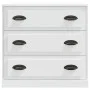 Aparador de madera contrachapada blanco 70x35,5x67,5 cm de vidaXL, Aparadores - Ref: Foro24-816224, Precio: 97,04 €, Descuent...
