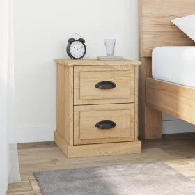 Mesitas de noche 2 uds contrachapada roble Sonoma 39x39x47,5 cm de vidaXL, Mesitas de noche - Ref: Foro24-816151, Precio: 80,...