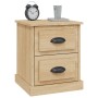 Mesitas de noche 2 uds contrachapada roble Sonoma 39x39x47,5 cm de vidaXL, Mesitas de noche - Ref: Foro24-816151, Precio: 81,...