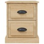 Mesitas de noche 2 uds contrachapada roble Sonoma 39x39x47,5 cm de vidaXL, Mesitas de noche - Ref: Foro24-816151, Precio: 81,...