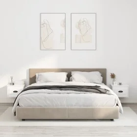 Wand-Nachttische 2 Stück weiß 41,5x36x28 cm von vidaXL, Nachttische - Ref: Foro24-816377, Preis: 55,22 €, Rabatt: %