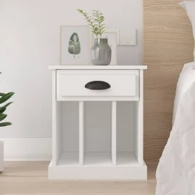 Mesita de noche color blanco 43x36x50 cm de vidaXL, Mesitas de noche - Ref: Foro24-816344, Precio: 41,32 €, Descuento: %
