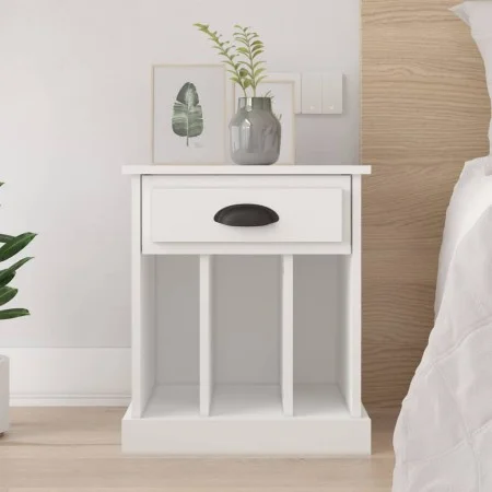 Mesita de noche color blanco 43x36x50 cm de vidaXL, Mesitas de noche - Ref: Foro24-816344, Precio: 41,32 €, Descuento: %