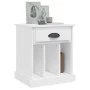 Mesita de noche color blanco 43x36x50 cm de vidaXL, Mesitas de noche - Ref: Foro24-816344, Precio: 41,32 €, Descuento: %