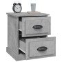 Mesita de noche madera contrachapada gris hormigón 39x39x47,5cm de vidaXL, Mesitas de noche - Ref: Foro24-816152, Precio: 45,...