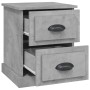 Mesita de noche madera contrachapada gris hormigón 39x39x47,5cm de vidaXL, Mesitas de noche - Ref: Foro24-816152, Precio: 45,...