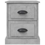 Mesita de noche madera contrachapada gris hormigón 39x39x47,5cm de vidaXL, Mesitas de noche - Ref: Foro24-816152, Precio: 45,...