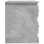 Mesita de noche madera contrachapada gris hormigón 39x39x47,5cm de vidaXL, Mesitas de noche - Ref: Foro24-816152, Precio: 45,...