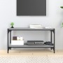 Mueble para TV contrachapada y acero gris Sonoma 80x33x41 cm en Muebles TV | Comprar online en Foru.es