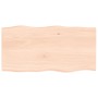 Tablero de mesa madera maciza roble borde natural 80x40x2 cm de vidaXL, Tableros para mesas - Ref: Foro24-363872, Precio: 51,...