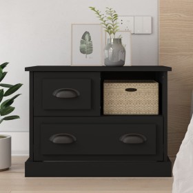 Mesita de noche negra 60x39x45 cm de vidaXL, Mesitas de noche - Ref: Foro24-816361, Precio: 61,66 €, Descuento: %