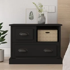Mesita de noche negra 60x39x45 cm de vidaXL, Mesitas de noche - Ref: Foro24-816361, Precio: 58,36 €, Descuento: %