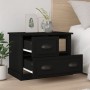 Mesita de noche negra 60x39x45 cm de vidaXL, Mesitas de noche - Ref: Foro24-816361, Precio: 61,66 €, Descuento: %