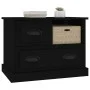 Mesita de noche negra 60x39x45 cm de vidaXL, Mesitas de noche - Ref: Foro24-816361, Precio: 58,36 €, Descuento: %