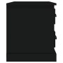 Mesita de noche negra 60x39x45 cm de vidaXL, Mesitas de noche - Ref: Foro24-816361, Precio: 61,66 €, Descuento: %