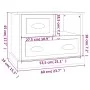 Mesita de noche negra 60x39x45 cm de vidaXL, Mesitas de noche - Ref: Foro24-816361, Precio: 58,36 €, Descuento: %