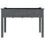 Jardinera con forro madera maciza de abeto gris 118x59x76 cm de vidaXL, Maceteros y jardineras - Ref: Foro24-364235, Precio: ...