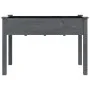 Jardinera con forro madera maciza de abeto gris 118x59x76 cm de vidaXL, Maceteros y jardineras - Ref: Foro24-364235, Precio: ...