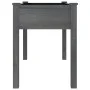 Jardinera con forro madera maciza de abeto gris 118x59x76 cm de vidaXL, Maceteros y jardineras - Ref: Foro24-364235, Precio: ...