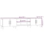 Mueble para TV madera contrachapada roble ahumado 180x31,5x40cm de vidaXL, Muebles TV - Ref: Foro24-816261, Precio: 105,42 €,...