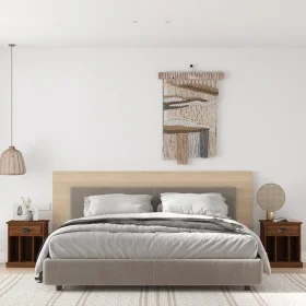 Mesitas de noche 2 unidades color roble marrón 43x36x50 cm de vidaXL, Mesitas de noche - Ref: Foro24-816359, Precio: 66,50 €,...