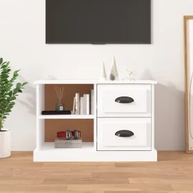 Mueble de TV madera contrachapada blanco brillo 73x35,5x47,5 cm de vidaXL, Muebles TV - Ref: Foro24-816170, Precio: 43,74 €, ...