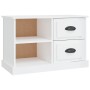 Mueble de TV madera contrachapada blanco brillo 73x35,5x47,5 cm de vidaXL, Muebles TV - Ref: Foro24-816170, Precio: 43,74 €, ...