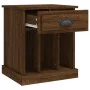 Mesitas de noche 2 unidades color roble marrón 43x36x50 cm de vidaXL, Mesitas de noche - Ref: Foro24-816359, Precio: 66,50 €,...