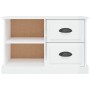 Mueble de TV madera contrachapada blanco brillo 73x35,5x47,5 cm de vidaXL, Muebles TV - Ref: Foro24-816170, Precio: 43,74 €, ...