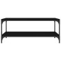 Mesa de centro de madera contrachapada negro 100x50x40 cm en Mesas de centro | Comprar online en Foru.es
