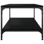 Mesa de centro madera contrachapada negro 80x50x40 cm en Mesas de centro | Comprar online en Foru.es