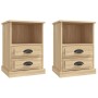 Mesitas de noche 2 unidades color roble Sonoma 43x36x60 cm de vidaXL, Mesitas de noche - Ref: Foro24-816335, Precio: 93,68 €,...